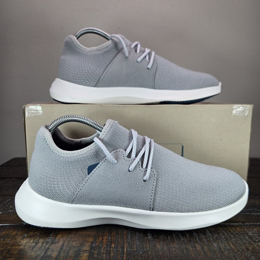 Vessi Everyday Classic Mens Size 8 Waterproof Shoes Sneakers Mist Gray White